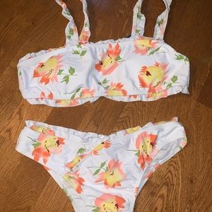 White Floral Bikini from SHEIN